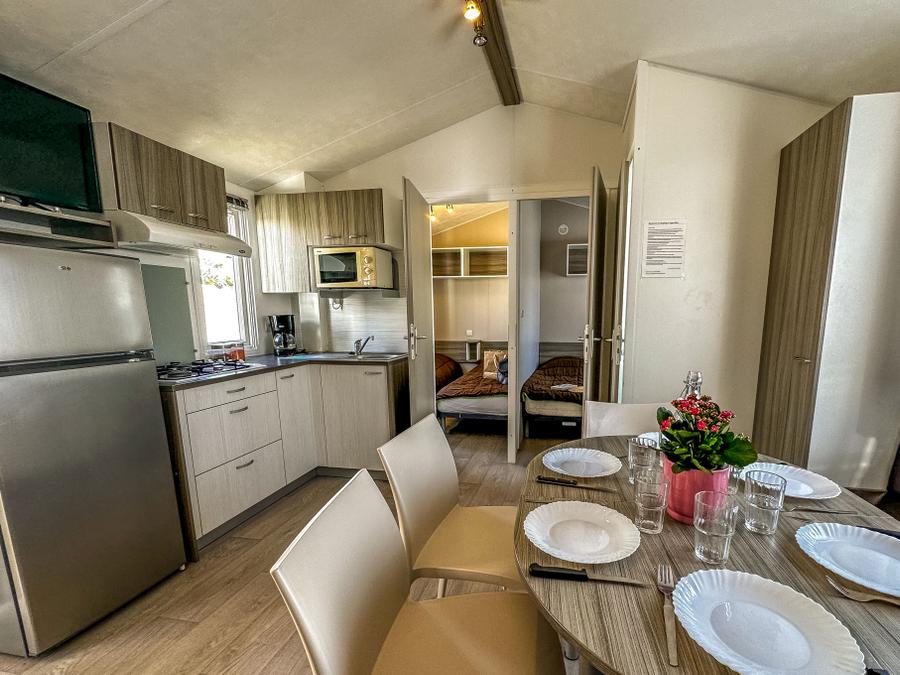 Mobilhome 6 personnes - Mobil-home Bermudes 3 chambres avec terrasse 1/6 pers 3