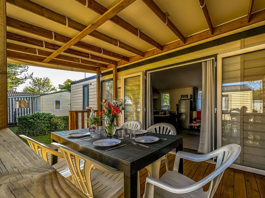 Mobilhome 5 personnes - Mobil-home Toscane 2 chambres avec terrasse 1/5 pers 8