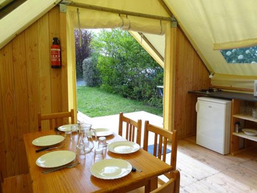 Tente 7 personnes - LOCATION TENTE LODGE 24m² (3 chambres + mezzanine) 7 pers 2