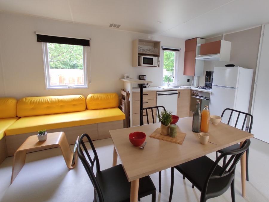 Mobilhome 8 personnes - LOCATION MOBILHOME 40M² (3 chambres - 2 SDB) PREMIUM TV CLIMATISATION LAVE VAISSELLE 6/8 pers 13