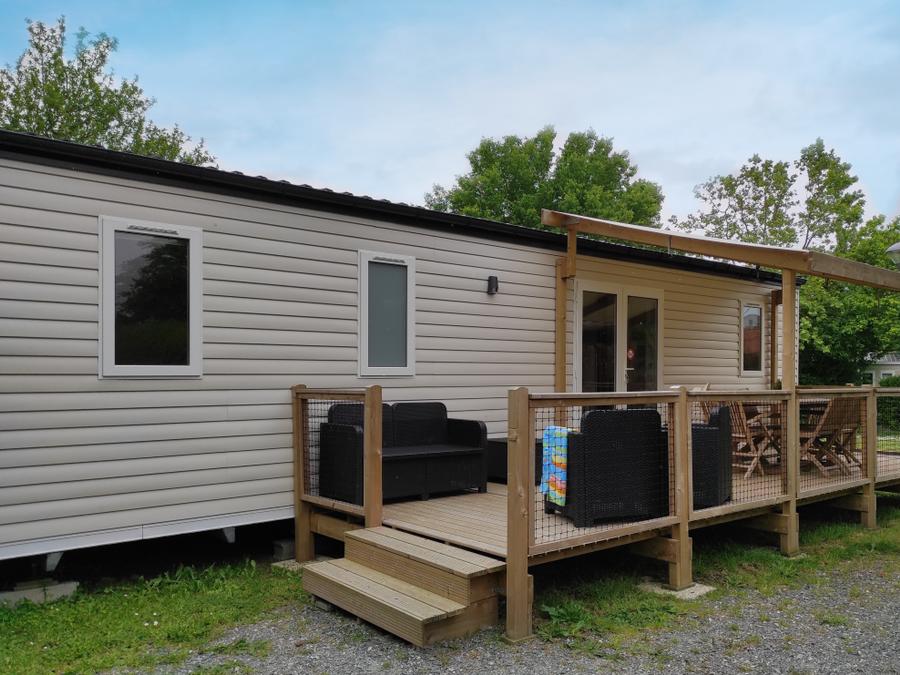 Mobilhome 8 personnes - LOCATION MOBILHOME 40M² (3 chambres - 2 SDB) PREMIUM TV CLIMATISATION LAVE VAISSELLE 6/8 pers 6