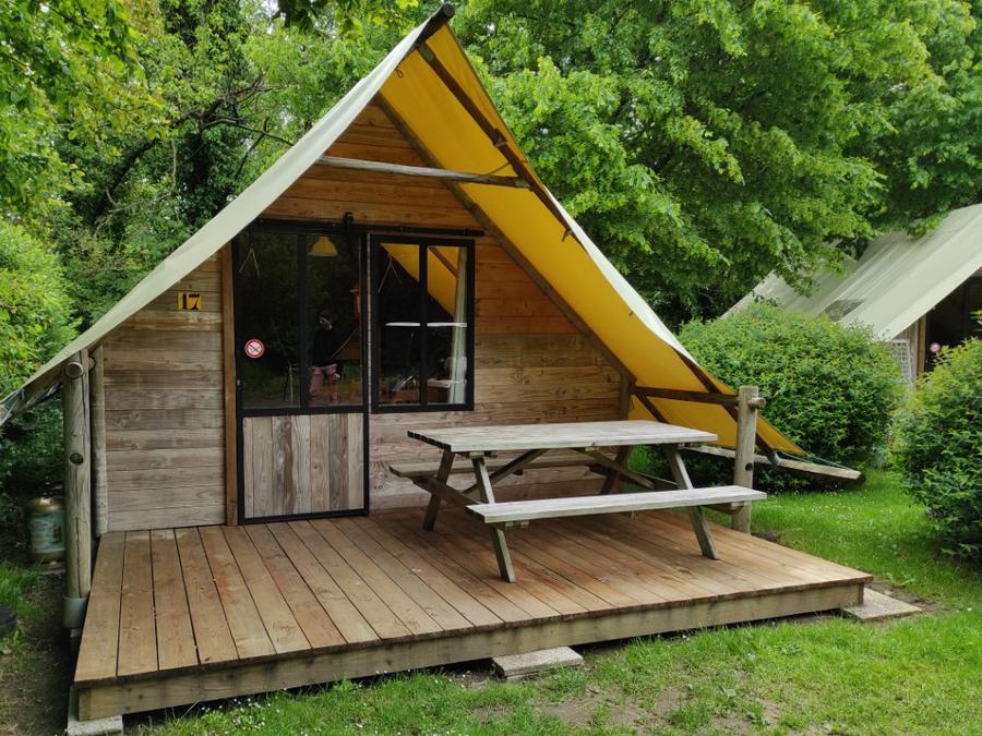 Tente 5 personnes - LOCATION TENTE LODGE 20m² (2 chambres) 4/5 pers 4