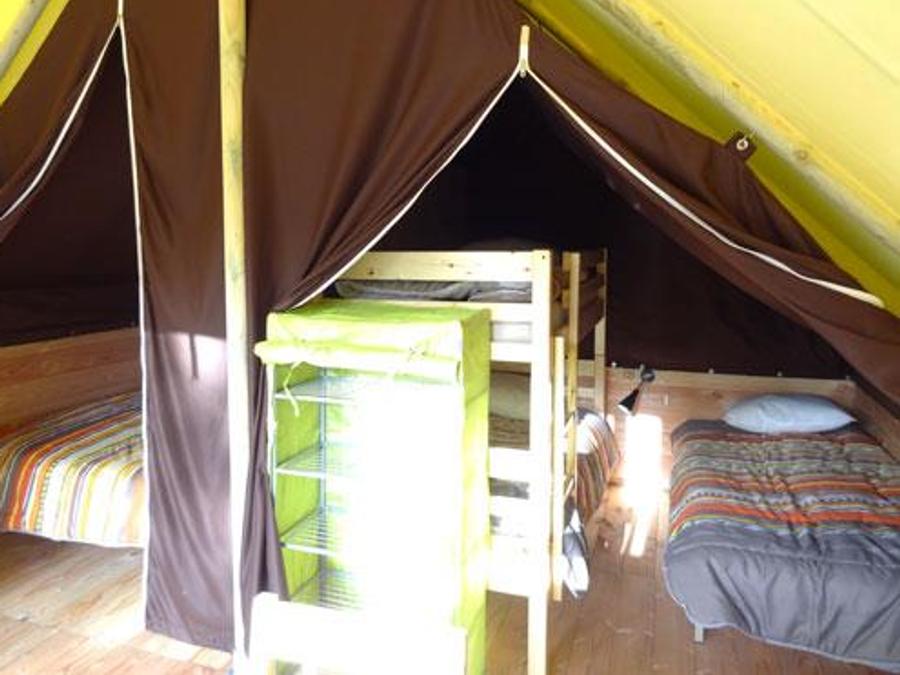 Tente 5 personnes - LOCATION TENTE LODGE 20m² (2 chambres) 4/5 pers 3