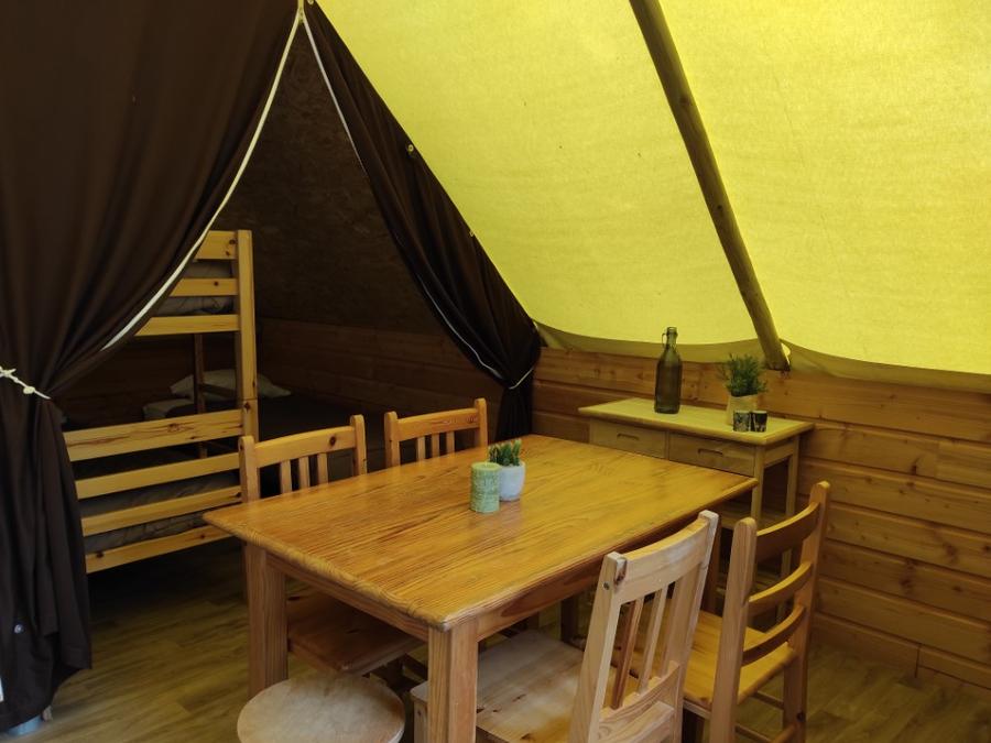 Tente 5 personnes - LOCATION TENTE LODGE 20m² (2 chambres) 4/5 pers 5
