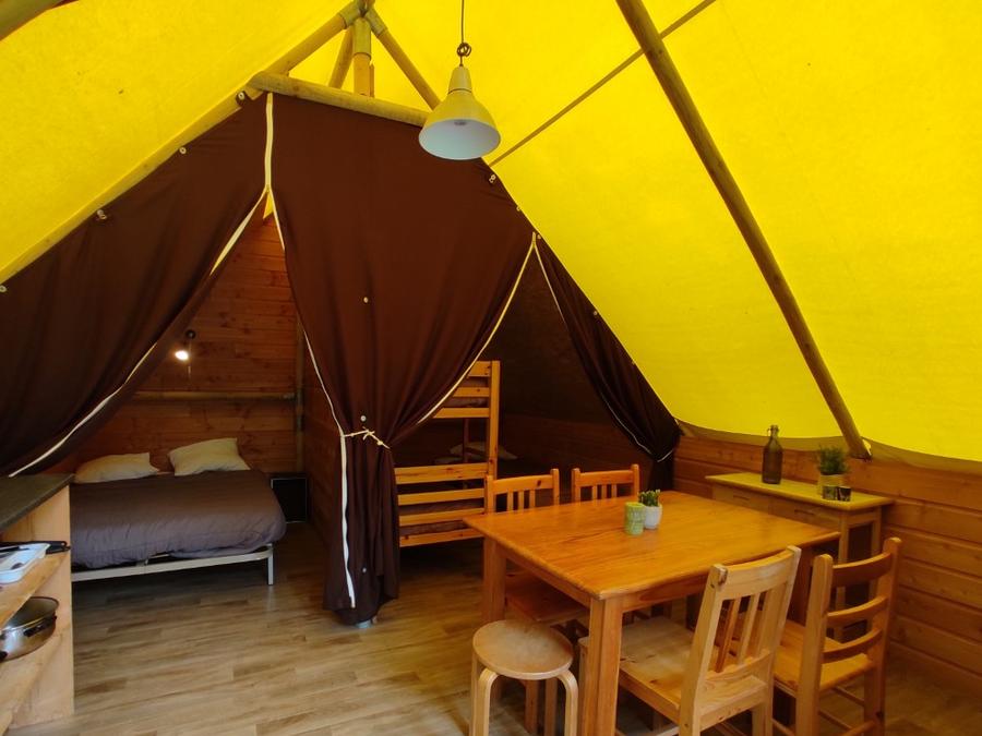 Tente 5 personnes - LOCATION TENTE LODGE 20m² (2 chambres) 4/5 pers 9