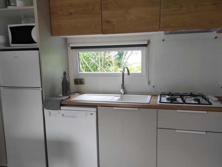 Mobilhome 6 personnes - Mobilhome 4/6 personnes 2 chambres 2 SDB PREMIUM TV CLIMATISATION LAVE VAISSELLE 6 pers 8