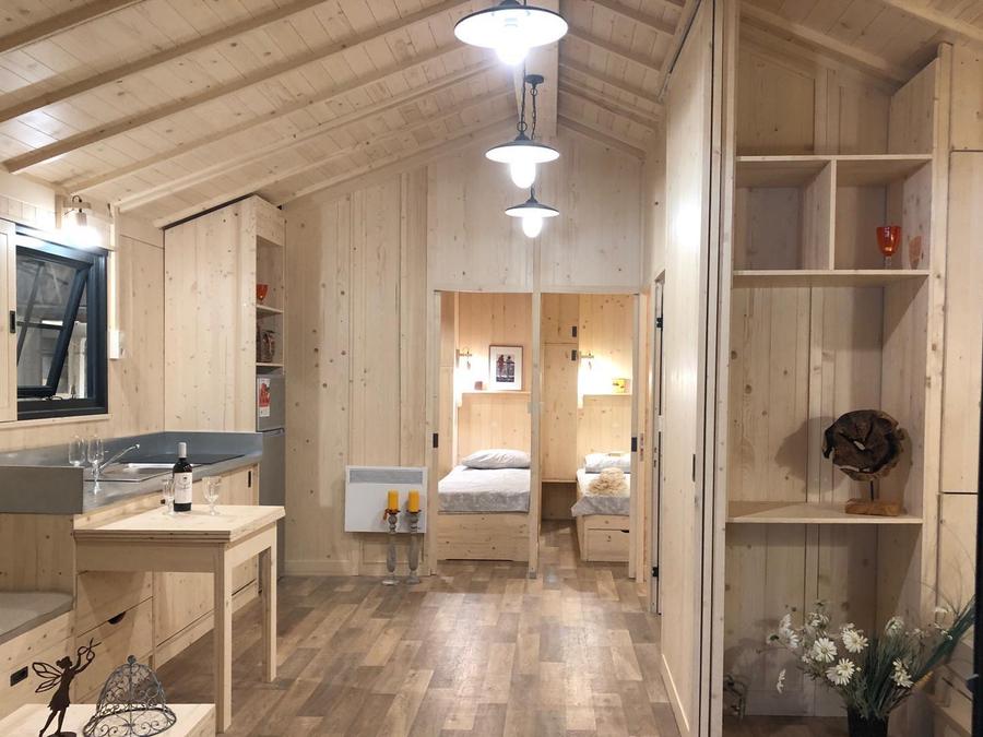 Chalet 7 personnes - CABANE LODGE PREMIUM BORA BORA 3 CH 7 PERS CLIM TV LAVE VAISSELLE 7 pers 7