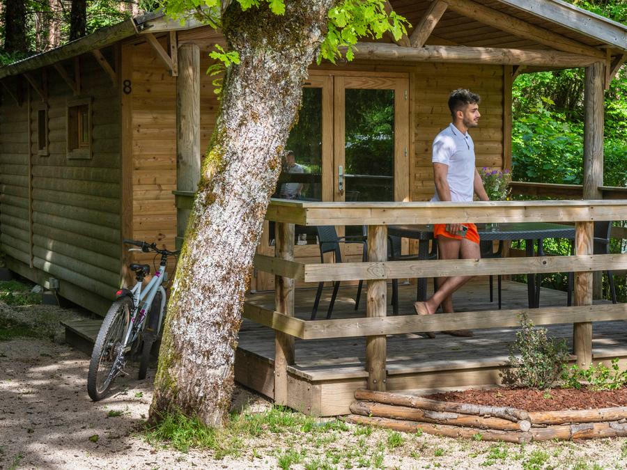 Chalet 4 personnes - Chalet Epicéa - 2 chambres - personnes supplémentaires possible en supplément, contacter le camping 0