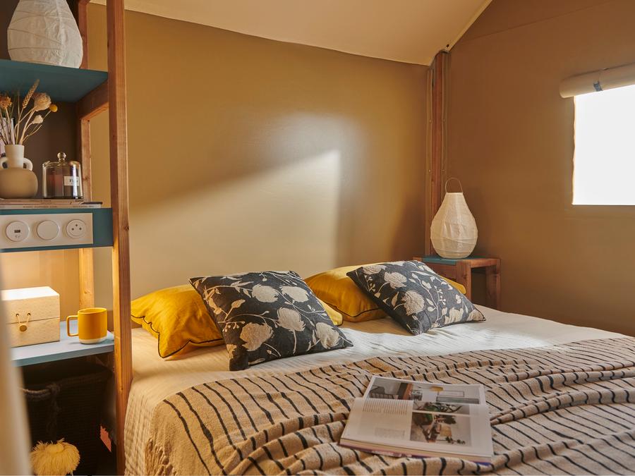 Lodge 5 personnes - Bungalow toilé 'Tente Lodge' 26m² 2