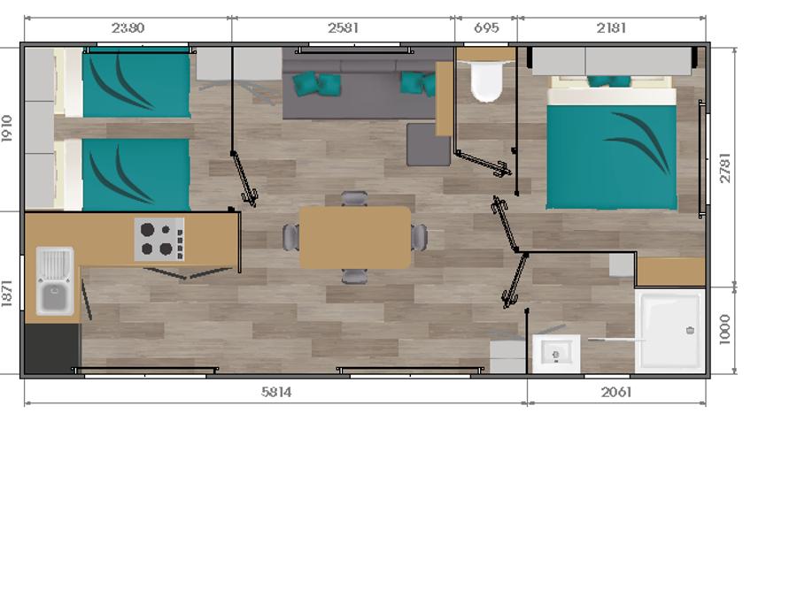 Mobilhome 6 personnes - Mobil-home 2 chambres 30m² 3