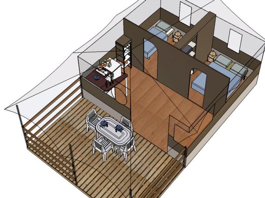 Tente 5 personnes - FREELODGE 4