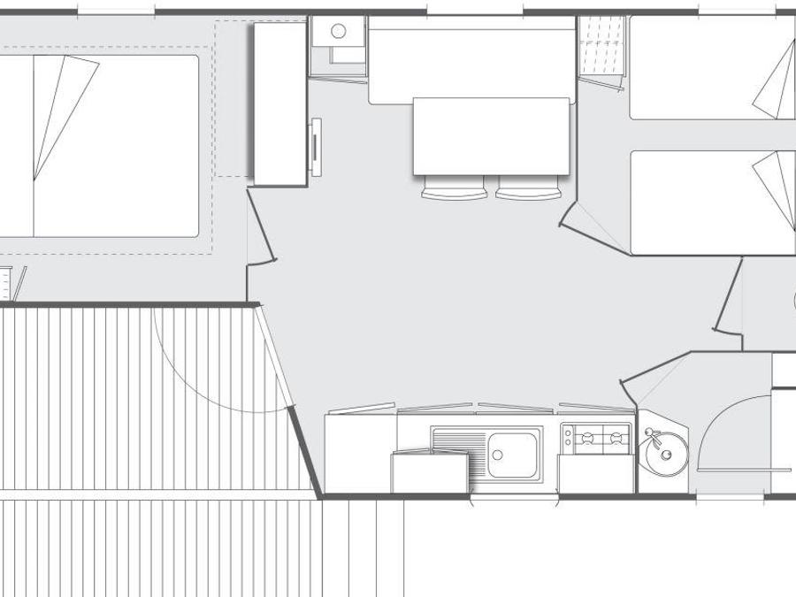 Mobilhome 4 personnes - CONFORT 8