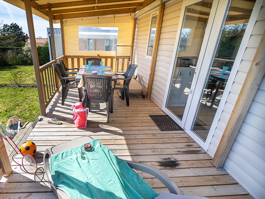 Mobilhome 4 personnes - Supérieur - 2 chambres + 2 sdb - arrivées du mercredi 14