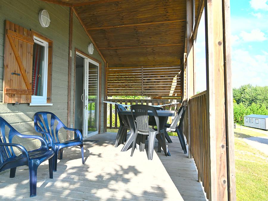 Chalet 6 personnes - Chalet 35m² (3 chambres) avec terrasse couverte 6 pers 9