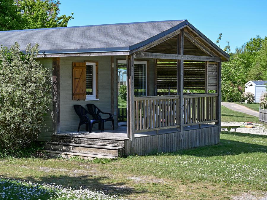 Chalet 6 personnes - Chalet 35m² (3 chambres) avec terrasse couverte 6 pers 7