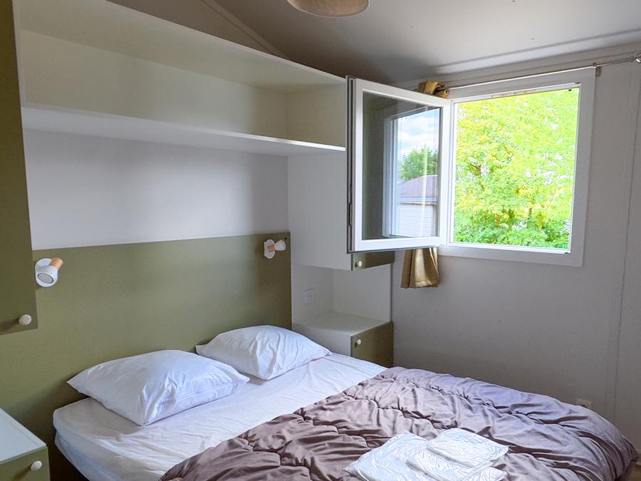 Chalet 4 personnes - Chalet 24m² (2 chambres) avec terrasse couverte 4 pers 9