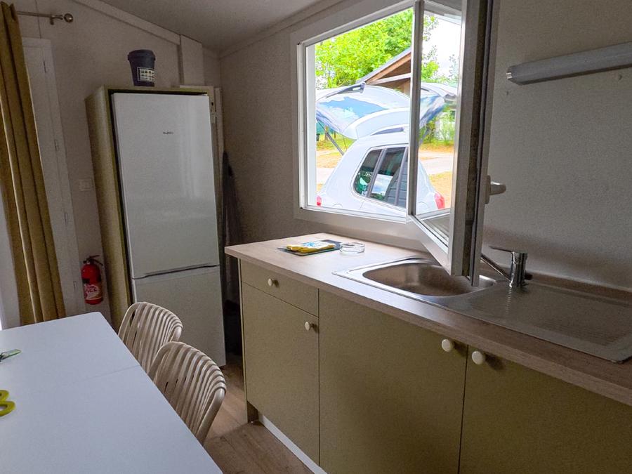 Chalet 4 personnes - Chalet 24m² (2 chambres) avec terrasse couverte 4 pers 8