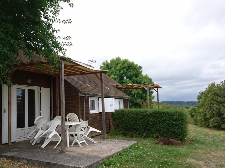 Chalet 7 personnes - Chalet 35m² (2 chambres) terrasse couverte - Le Parc des Coteaux 800m du camping 5/7 pers 0