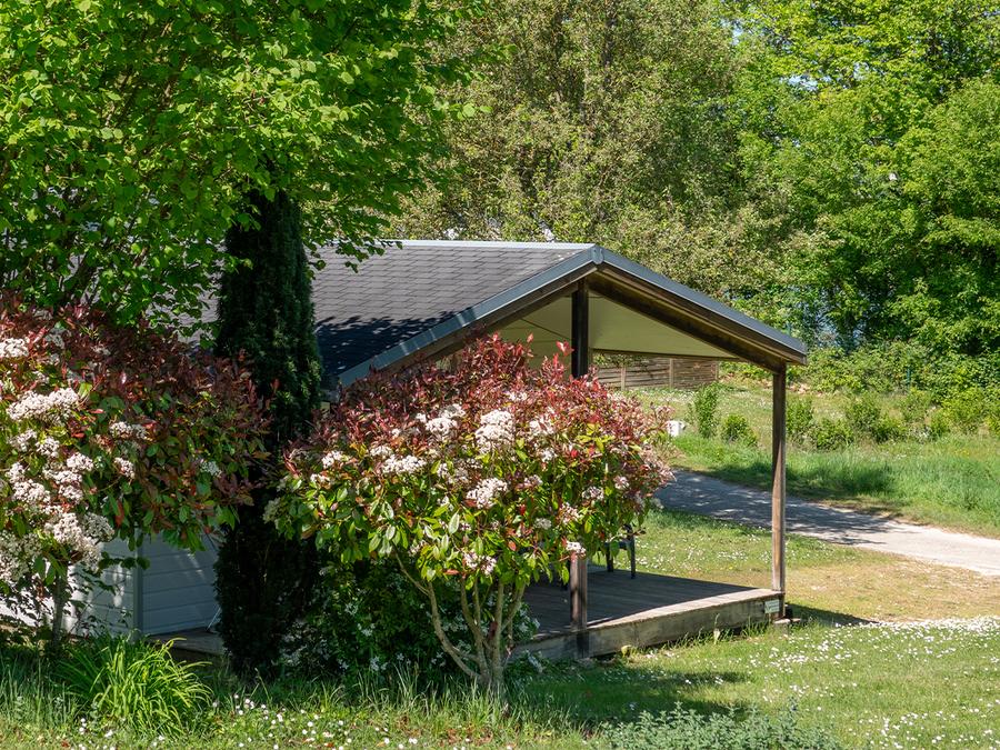 Chalet 4 personnes - Chalet 28m² (2 chambres) avec terrasse couverte 4 pers 4