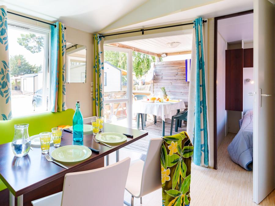 Mobilhome 4 personnes - Mobil-home Escapade 24m² - 2 chambres + Télévision 5
