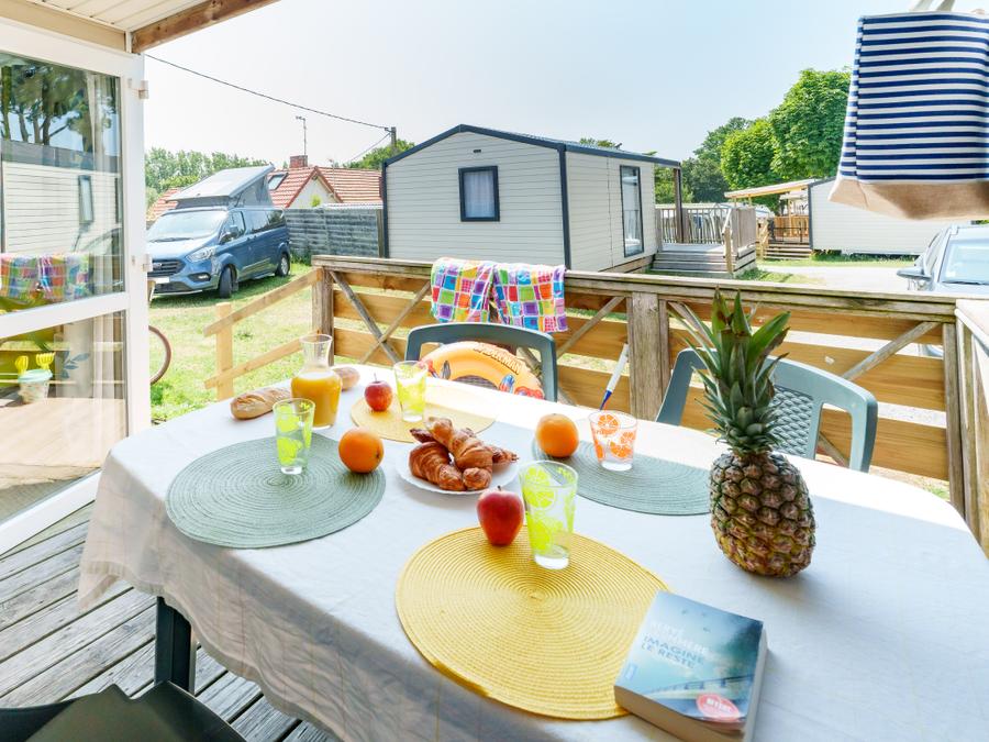 Mobilhome 4 personnes - Mobil-home Escapade 24m² - 2 chambres + Télévision 7