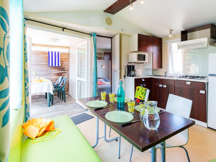 Mobilhome 4 personnes - Mobil-home Escapade 24m² - 2 chambres + Télévision 1