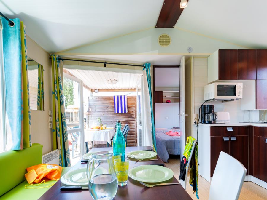 Mobilhome 4 personnes - Mobil-home Escapade 24m² - 2 chambres + Télévision 0