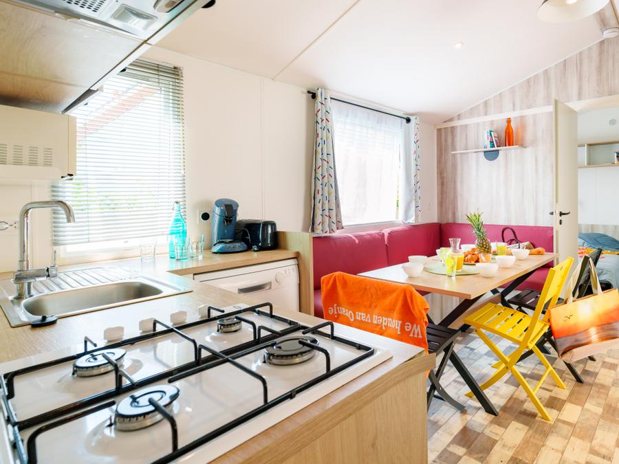 Mobilhome 8 personnes - Détente 2018 GRAND CONFORT 36m² - 4 chambres + télévision et lave vaisselle 15
