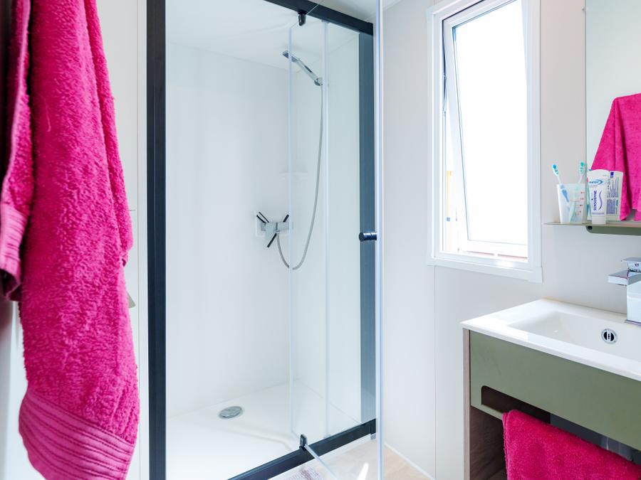 Mobilhome 4 personnes - Mobil-home Escapade Premium 27m² - 2 chambres + télévision 4