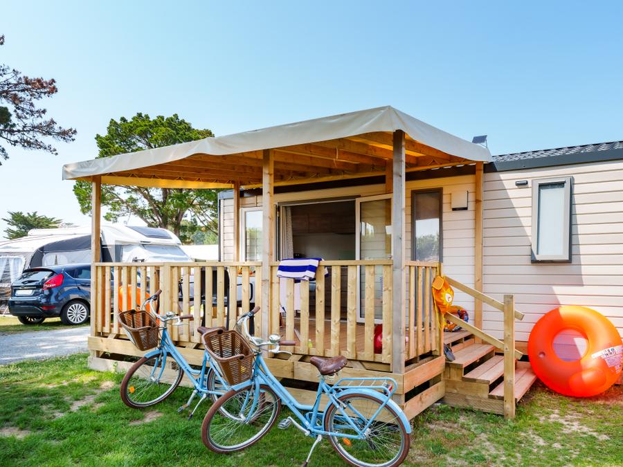 Mobilhome 4 personnes - Mobil-home Escapade Premium 27m² - 2 chambres + télévision 1
