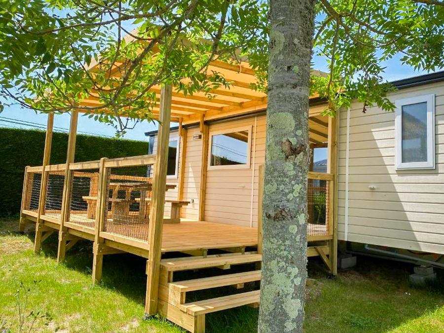 Mobilhome 6 personnes - Mobil Home 3 chambres 6 pers Terrasse semi-couverte TV 8