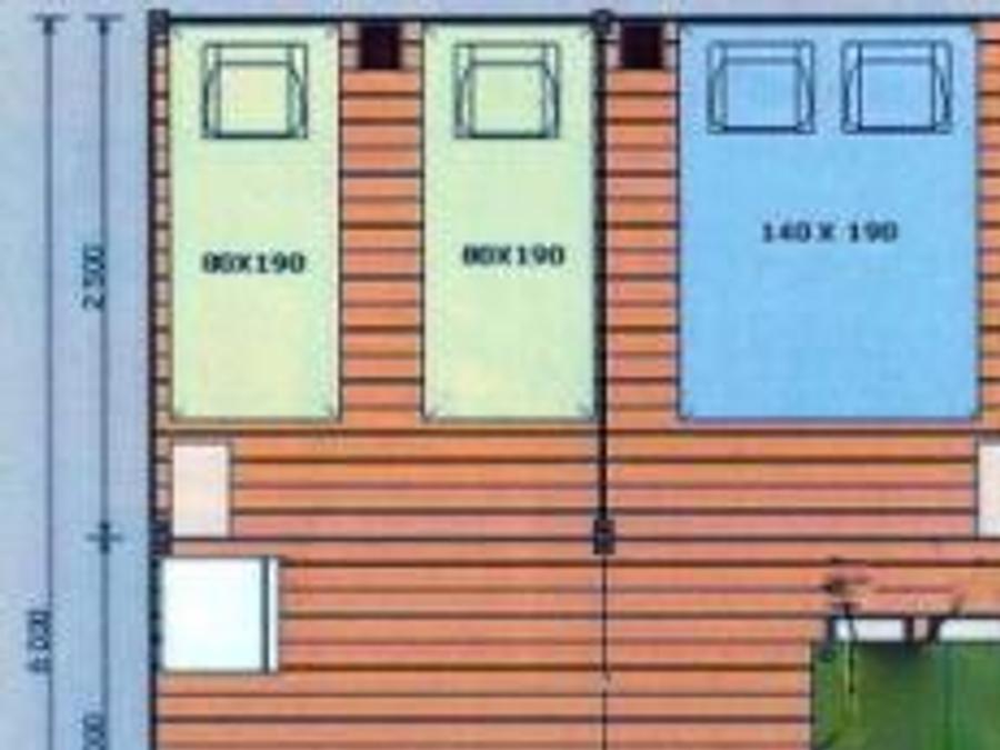 Tente en toile et en bois 4 personnes - Ecolodge (sur pilotis) sans sanitaires 8