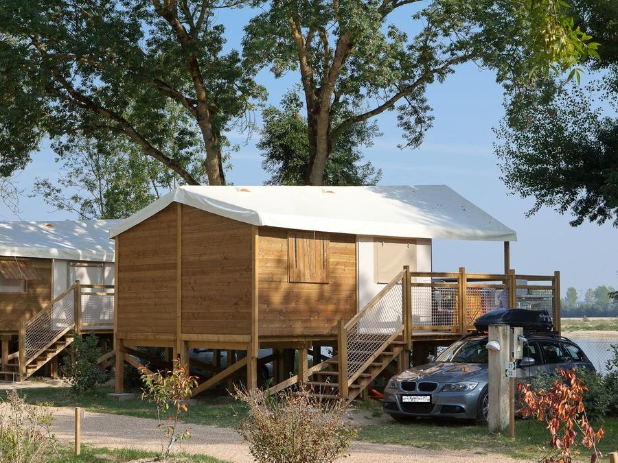 Tente en toile et en bois 4 personnes - Ecolodge (sur pilotis) sans sanitaires 7
