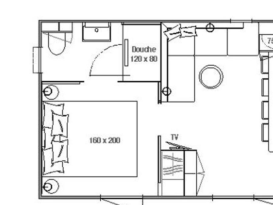 Mobilhome 4 personnes - Cottage premium 2 chambres 2 salles de bain, TV, terrasse couverte 2