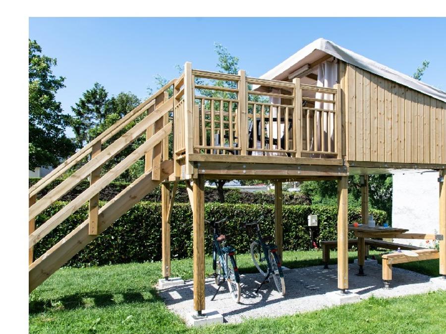 Tente en toile et en bois 2 personnes - Campétoile (sans sanitaires) 4