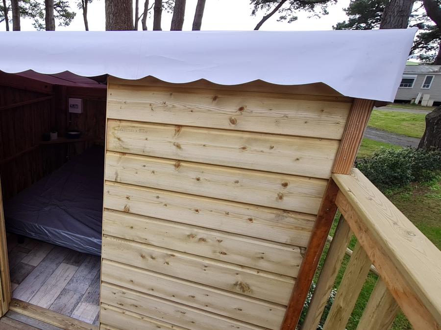 Unique 2 personnes - Camp'Étoile - Structure bois et toile + électricité - village Vélo 1