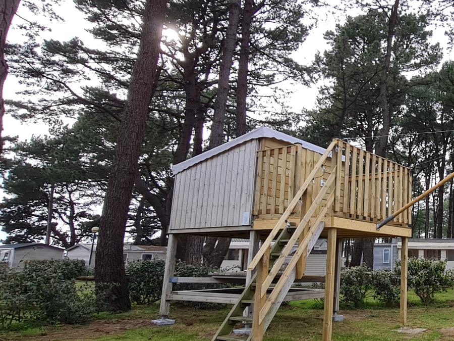 Unique 2 personnes - Camp'Étoile - Structure bois et toile + électricité - village Vélo 0