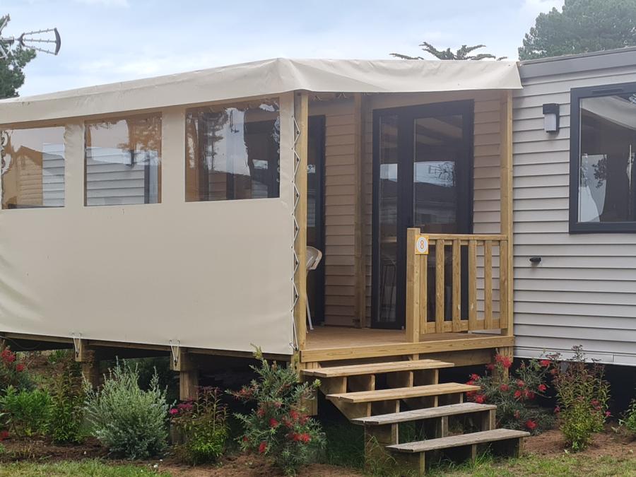 Mobilhome 6 personnes - - 40m² - 3 chambres - terrasse couverte 4