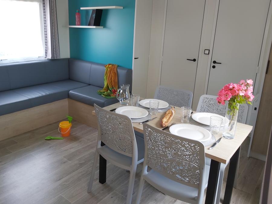 Mobilhome 4 personnes - Confort 30m² (2 chambres) - terrasse semi couverte 10