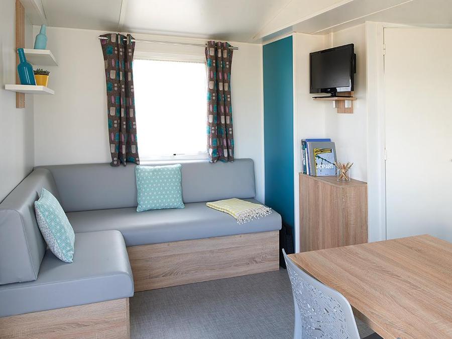 Mobilhome 6 personnes - Confort 34m² (3 chambres) - Terrasse couverte 2