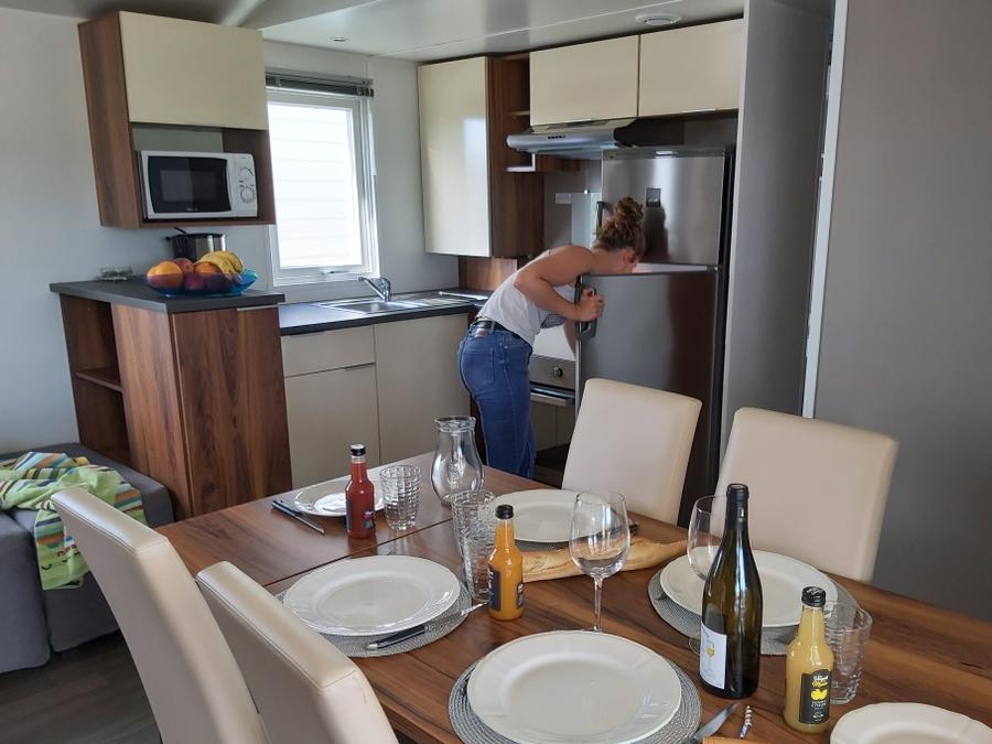Mobilhome 6 personnes - Premium 39m² (3 chambres) - 2 salles de bain - terrasse couverte 8
