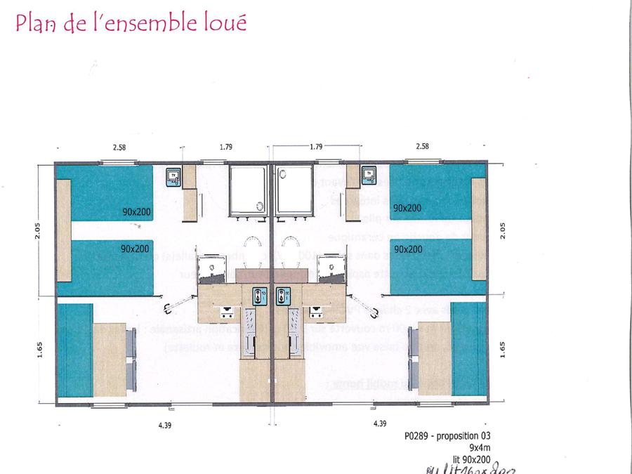 Mobilhome 2 personnes - Camp Hôtel 25m² (1 chambre) 3