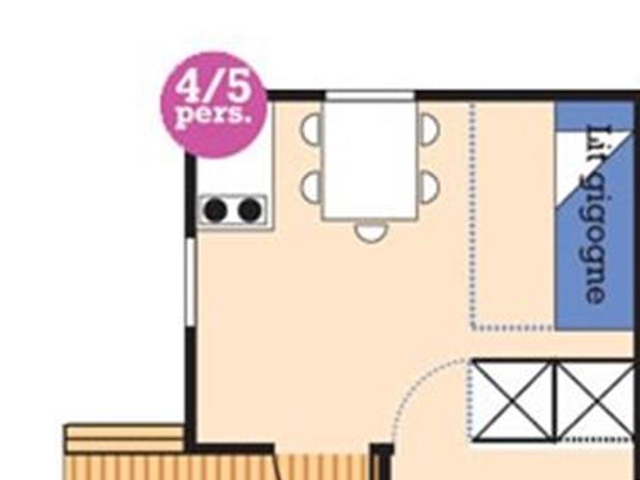 Chalet 5 personnes - OLGA sans sanitaires 4