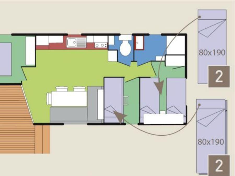 Mobilhome 6 personnes - ANTHEMIS 3