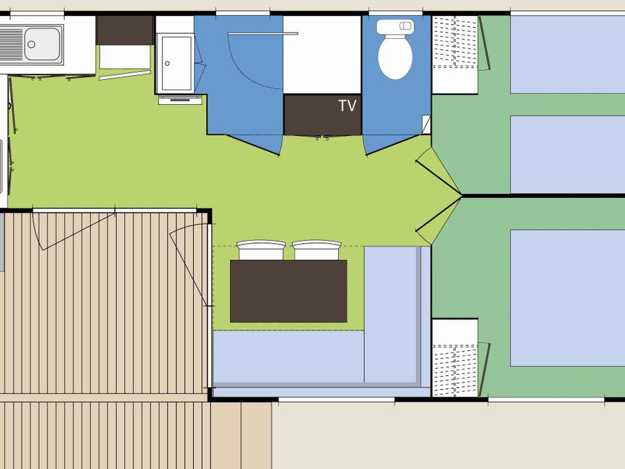Mobilhome 4 personnes - ALBIZIA 4