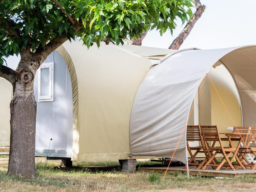 Tente en toile et en bois 4 personnes - Coco Sweet 2 chambres 6