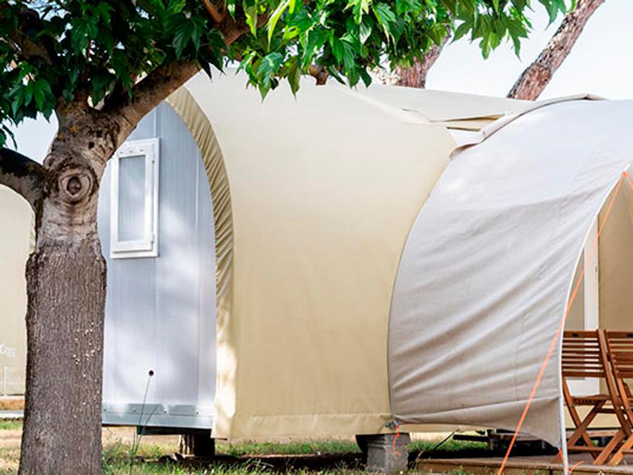 Tente en toile et en bois 4 personnes - Coco Sweet 2 chambres 1