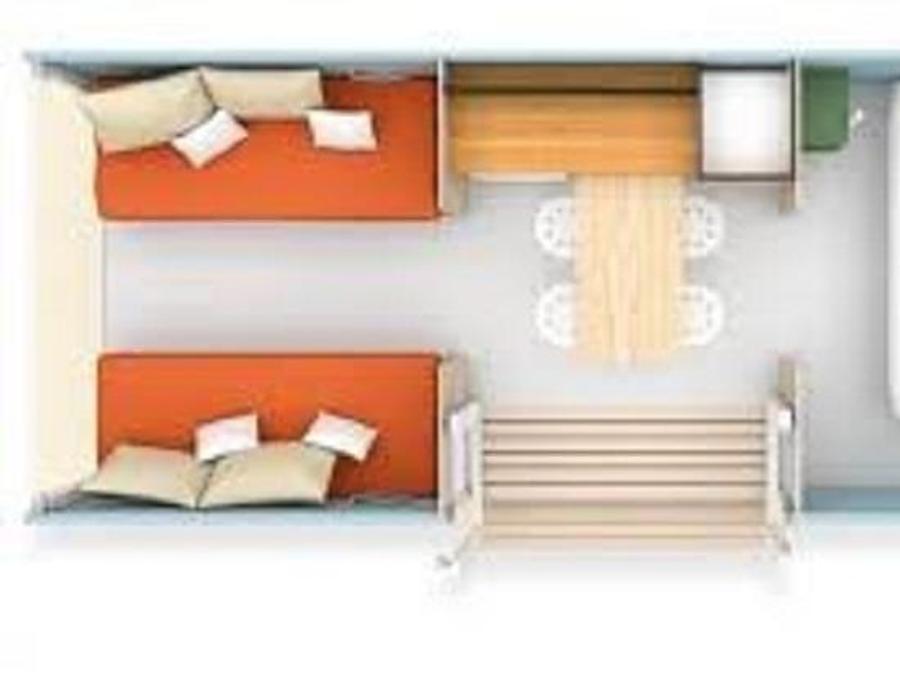 Tente en toile et en bois 4 personnes - Coco Sweet 2 chambres 5
