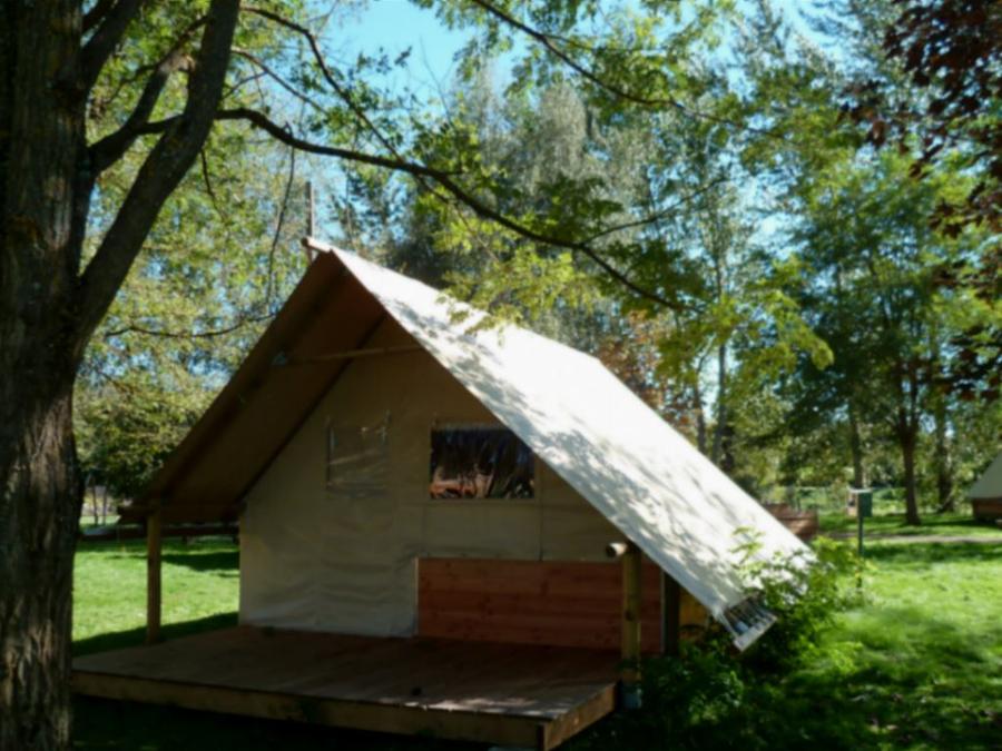 Tente en toile et en bois 2 personnes - (sans sanitaires) 8