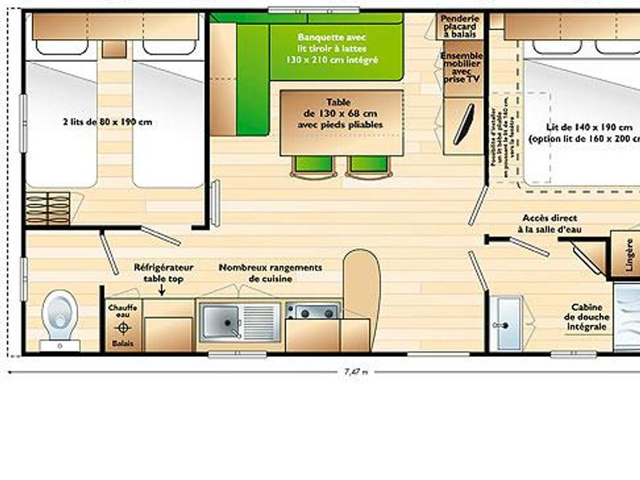 Mobilhome 4 personnes - SUPER MERCURE 3